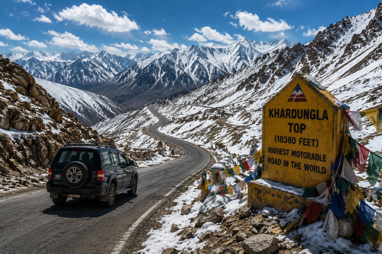 Leh to Khardung La Road Journey