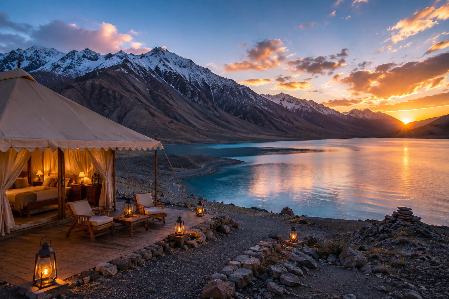 Pangong Lake Luxury Escape